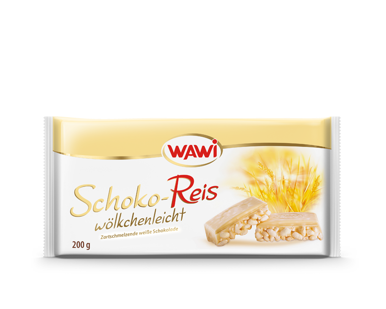 Schoko-Reis Tafel weiß