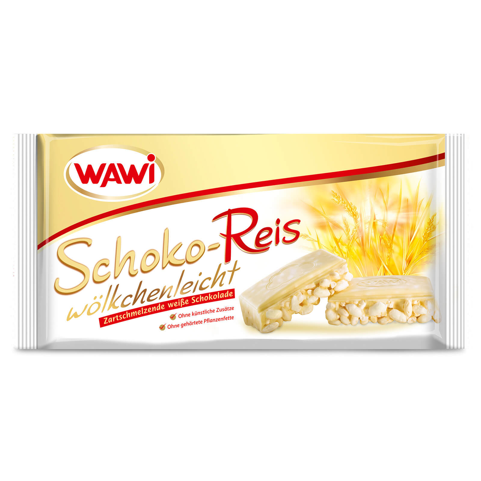 Schoko-Reis Tafel weiß